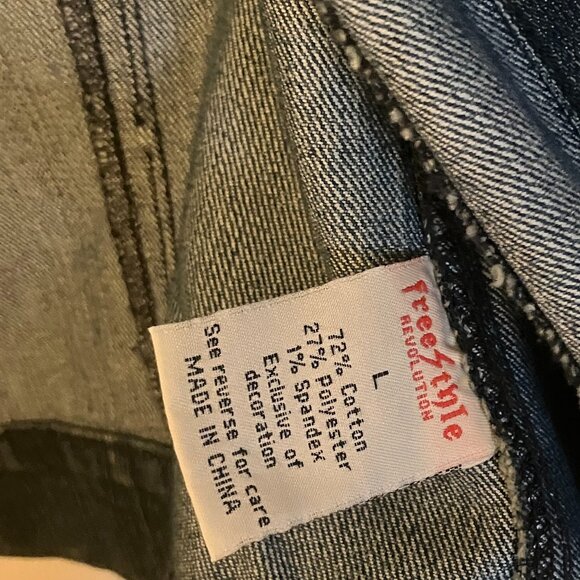 Jean Jacket Freestyle Revolution Women's Size Large - Picture 4 of 6
